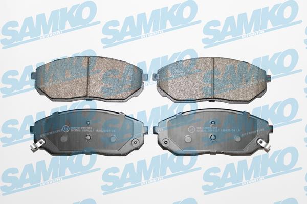 Samko 5SP1207 - Brake Pad Set, disc brake autospares.lv