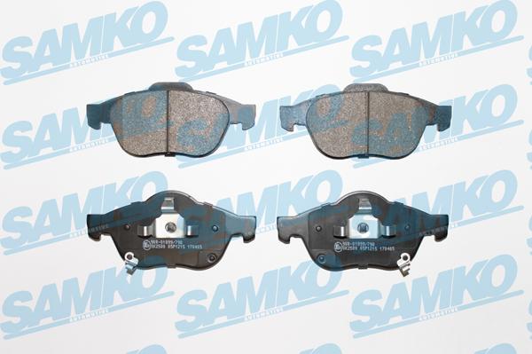 Samko 5SP1215 - Brake Pad Set, disc brake autospares.lv