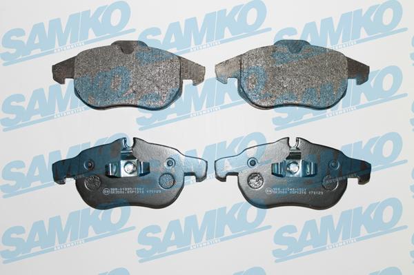 Samko 5SP1216 - Brake Pad Set, disc brake autospares.lv