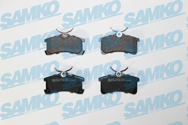 Samko 5SP1233 - Brake Pad Set, disc brake autospares.lv