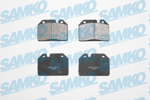 Samko 5SP123 - Brake Pad Set, disc brake autospares.lv