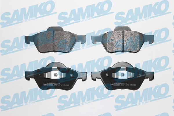Samko 5SP1279 - Brake Pad Set, disc brake autospares.lv