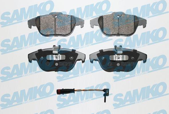 Samko 5SP1274A - Brake Pad Set, disc brake autospares.lv