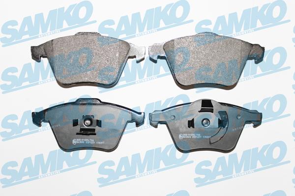 Samko 5SP1277 - Brake Pad Set, disc brake autospares.lv