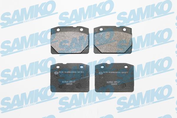 Samko 5SP127 - Brake Pad Set, disc brake autospares.lv