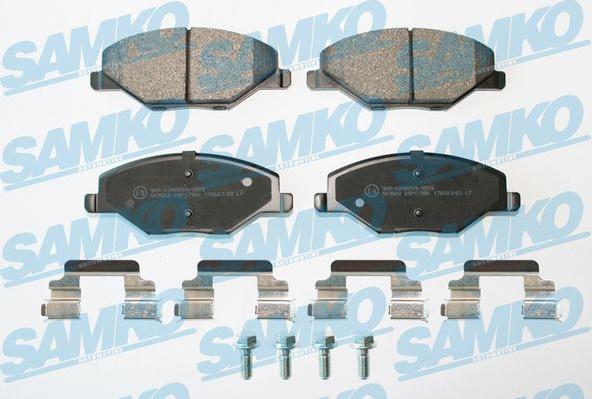 Samko 5SP1795K - Brake Pad Set, disc brake autospares.lv