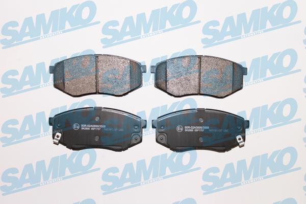 Samko 5SP1757 - Brake Pad Set, disc brake autospares.lv