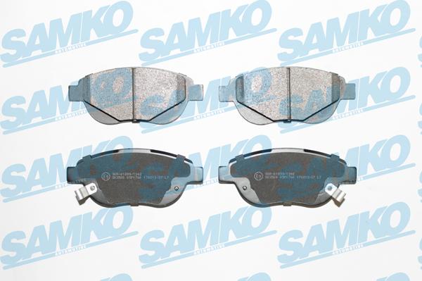 Samko 5SP1760 - Brake Pad Set, disc brake autospares.lv