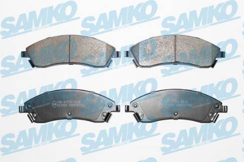 Samko 5SP1706 - Brake Pad Set, disc brake autospares.lv