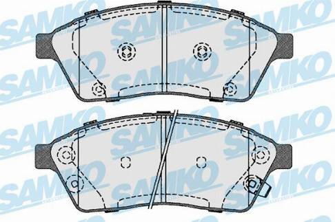 Samko 5SP1708 - Brake Pad Set, disc brake autospares.lv