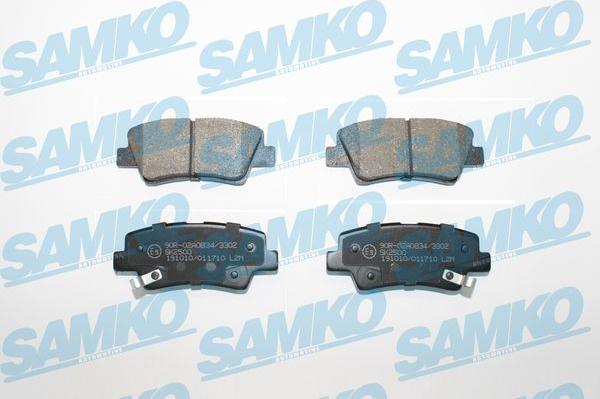 Samko 5SP1710 - Brake Pad Set, disc brake autospares.lv