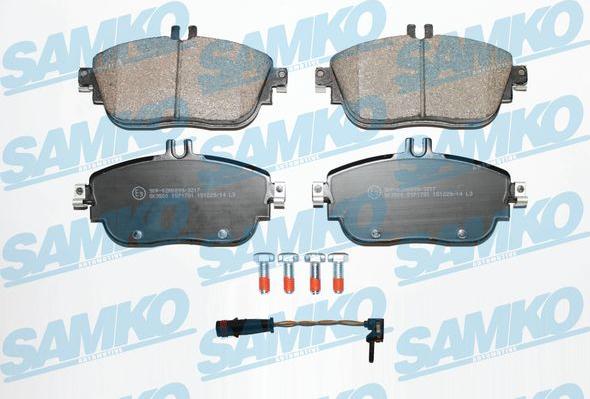 Samko 5SP1781A - Brake Pad Set, disc brake autospares.lv