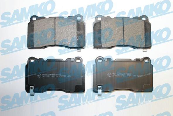Samko 5SP1783 - Brake Pad Set, disc brake autospares.lv