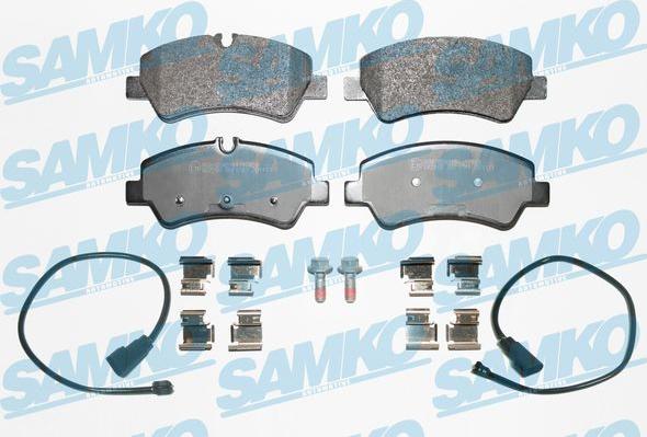 Samko 5SP1787A - Brake Pad Set, disc brake autospares.lv