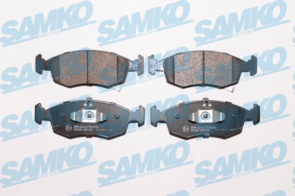 Samko 5SP1722 - Brake Pad Set, disc brake autospares.lv