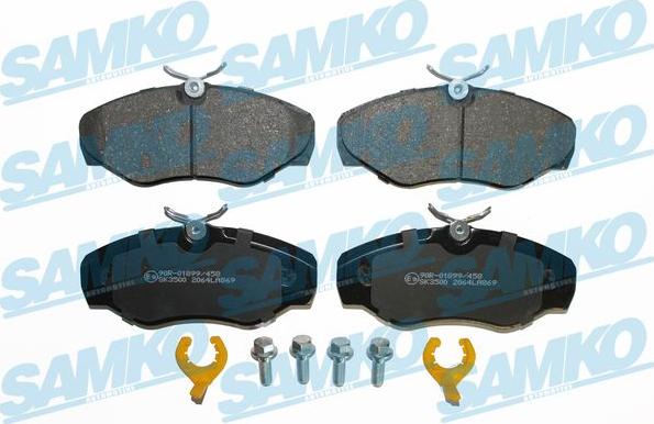Samko 5SP869K - Brake Pad Set, disc brake autospares.lv