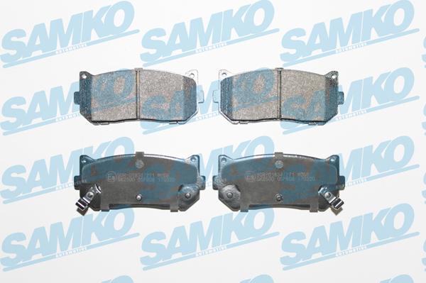 Samko 5SP808 - Brake Pad Set, disc brake autospares.lv