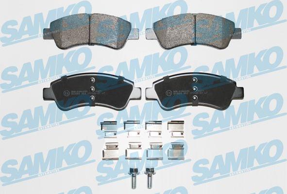 Samko 5SP802K - Brake Pad Set, disc brake autospares.lv