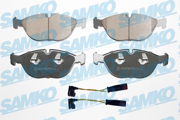Samko 5SP881G - Brake Pad Set, disc brake autospares.lv