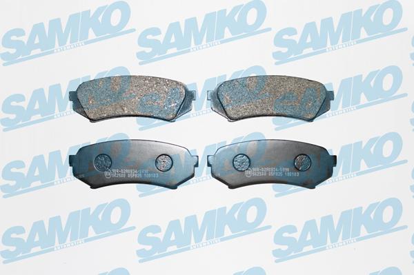 Samko 5SP835 - Brake Pad Set, disc brake autospares.lv
