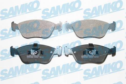 Samko 5SP827 - Brake Pad Set, disc brake autospares.lv