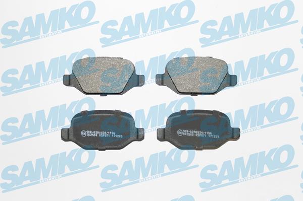 Samko 5SP871 - Brake Pad Set, disc brake autospares.lv