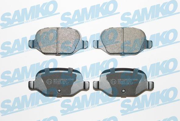 Samko 5SP872 - Brake Pad Set, disc brake autospares.lv