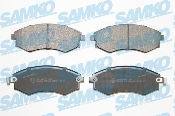 Samko 5SP348 - Brake Pad Set, disc brake autospares.lv