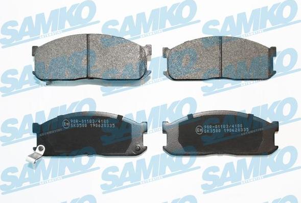 Samko 5SP335 - Brake Pad Set, disc brake autospares.lv