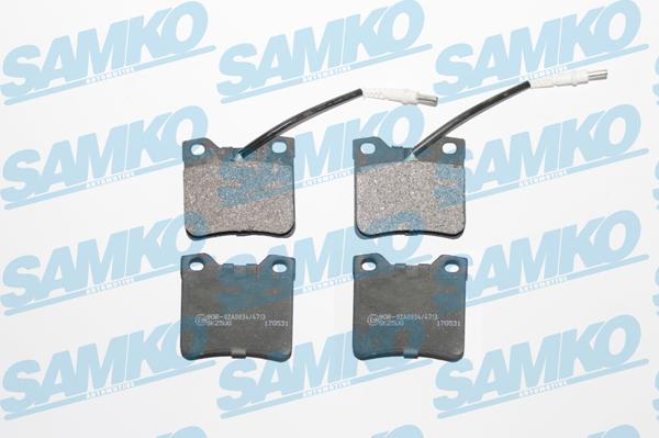 Samko 5SP330 - Brake Pad Set, disc brake autospares.lv