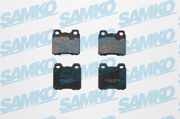 Samko 5SP333 - Brake Pad Set, disc brake autospares.lv