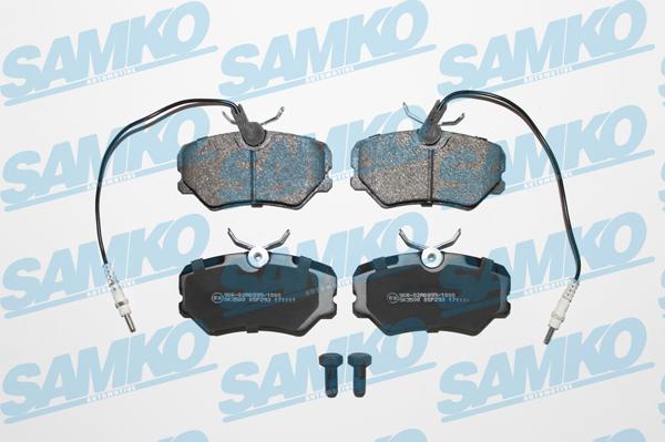 Samko 5SP293 - Brake Pad Set, disc brake autospares.lv