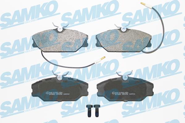 Samko 5SP258 - Brake Pad Set, disc brake autospares.lv