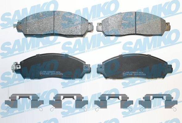Samko 5SP2056K - Brake Pad Set, disc brake autospares.lv