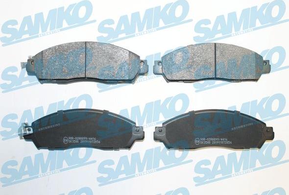 Samko 5SP2056 - Brake Pad Set, disc brake autospares.lv