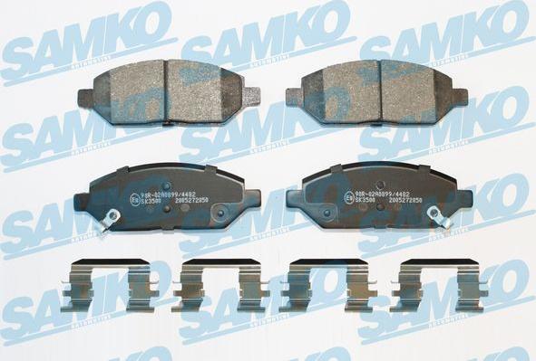 Samko 5SP2050K - Brake Pad Set, disc brake autospares.lv