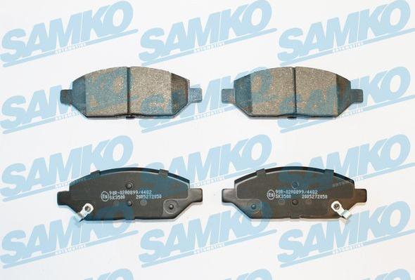 Samko 5SP2050 - Brake Pad Set, disc brake autospares.lv