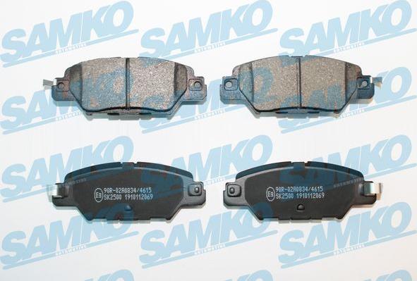 Samko 5SP2069 - Brake Pad Set, disc brake autospares.lv