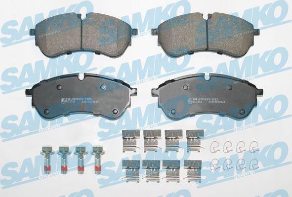 Samko 5SP2066K - Brake Pad Set, disc brake autospares.lv