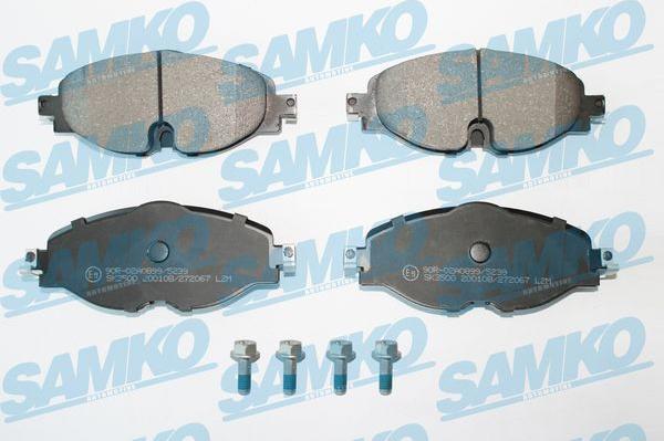 Samko 5SP2067 - Brake Pad Set, disc brake autospares.lv