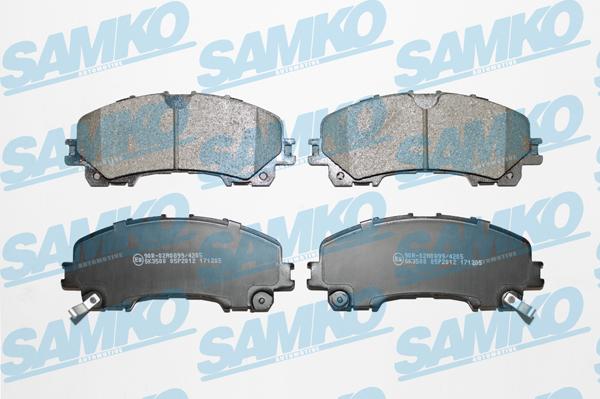 Samko 5SP2012 - Brake Pad Set, disc brake autospares.lv