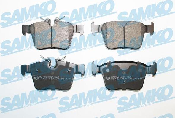 Samko 5SP2028 - Brake Pad Set, disc brake autospares.lv