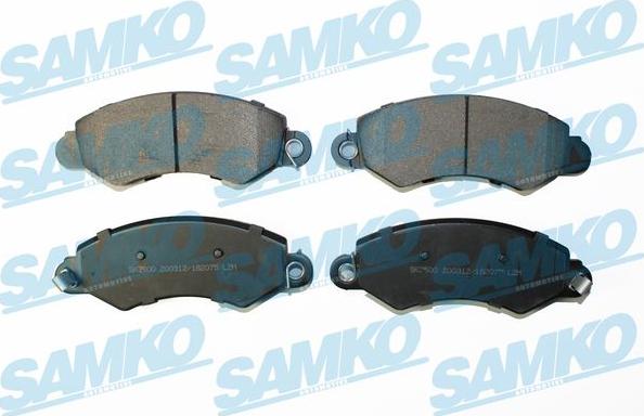 Samko 5SP2075 - Brake Pad Set, disc brake autospares.lv