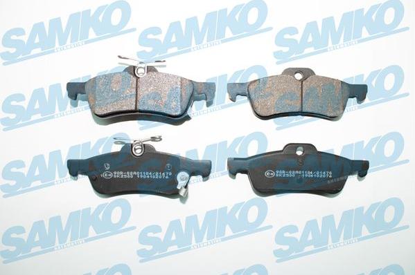 Samko 5SP2076 - Brake Pad Set, disc brake autospares.lv