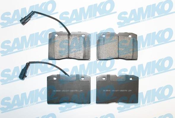 Samko 5SP2078 - Brake Pad Set, disc brake autospares.lv