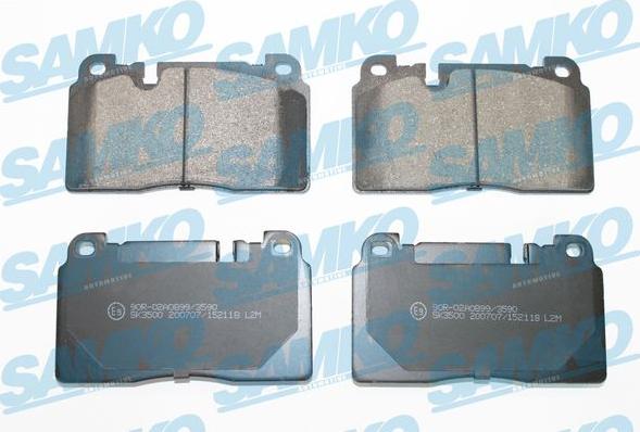 Samko 5SP2118 - Brake Pad Set, disc brake autospares.lv