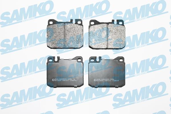 Samko 5SP211 - Brake Pad Set, disc brake autospares.lv