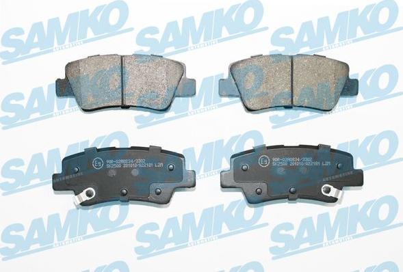 Samko 5SP2181 - Brake Pad Set, disc brake autospares.lv