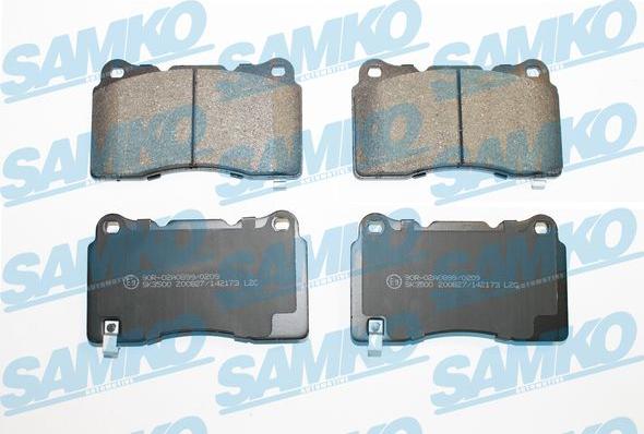 Samko 5SP2173 - Brake Pad Set, disc brake autospares.lv