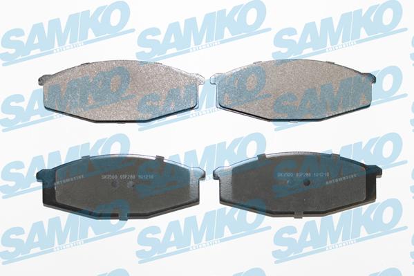 Samko 5SP289 - Brake Pad Set, disc brake autospares.lv